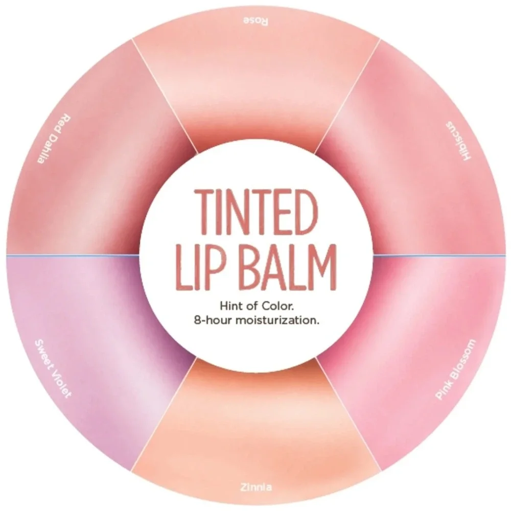 Burt's Bees Tinted Lip Balm Red Dahlia 0.15 Oz 100% Natural Moisturizing NEW